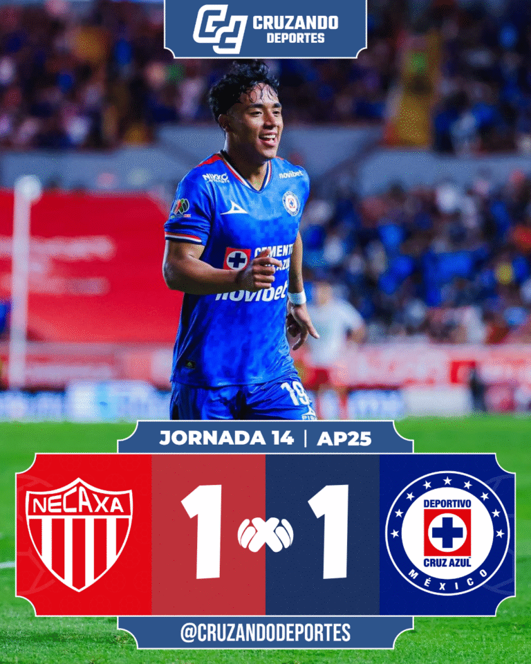 🚂 Cruz Azul deja escapar el triunfo ante un Necaxa que sigue soñando con el Play-In