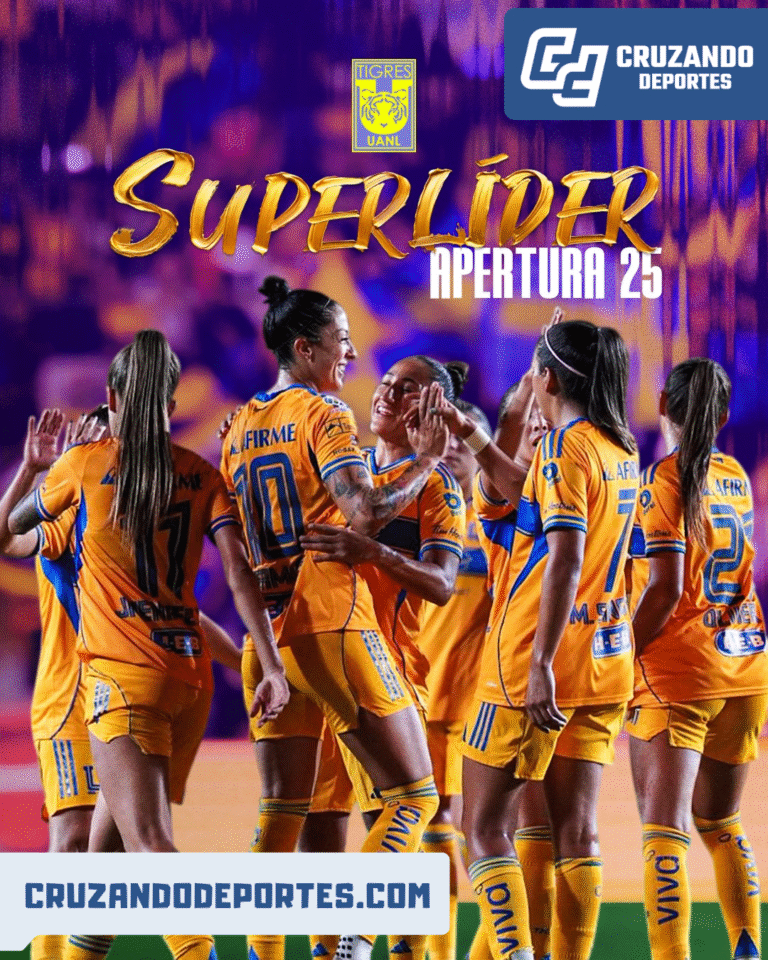 ¡Se acabó la Fase Regular! Tigres lidera y ya están los 8 clasificados del Apertura 2025 Femenil 🏆