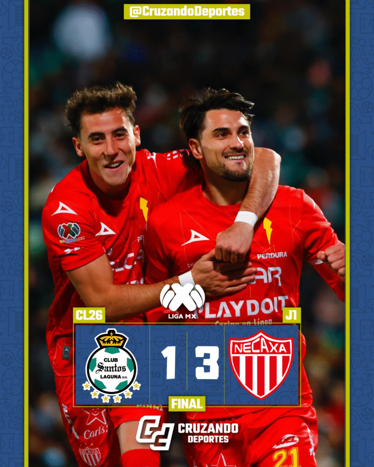 Necaxa apaga el TSM y debuta con triunfo ante Santos