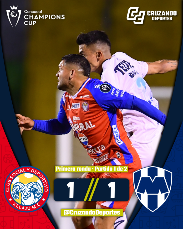 Escobar y Corona protagonizan un empate dramático entre Xelajú y Monterrey en la Champions Cup