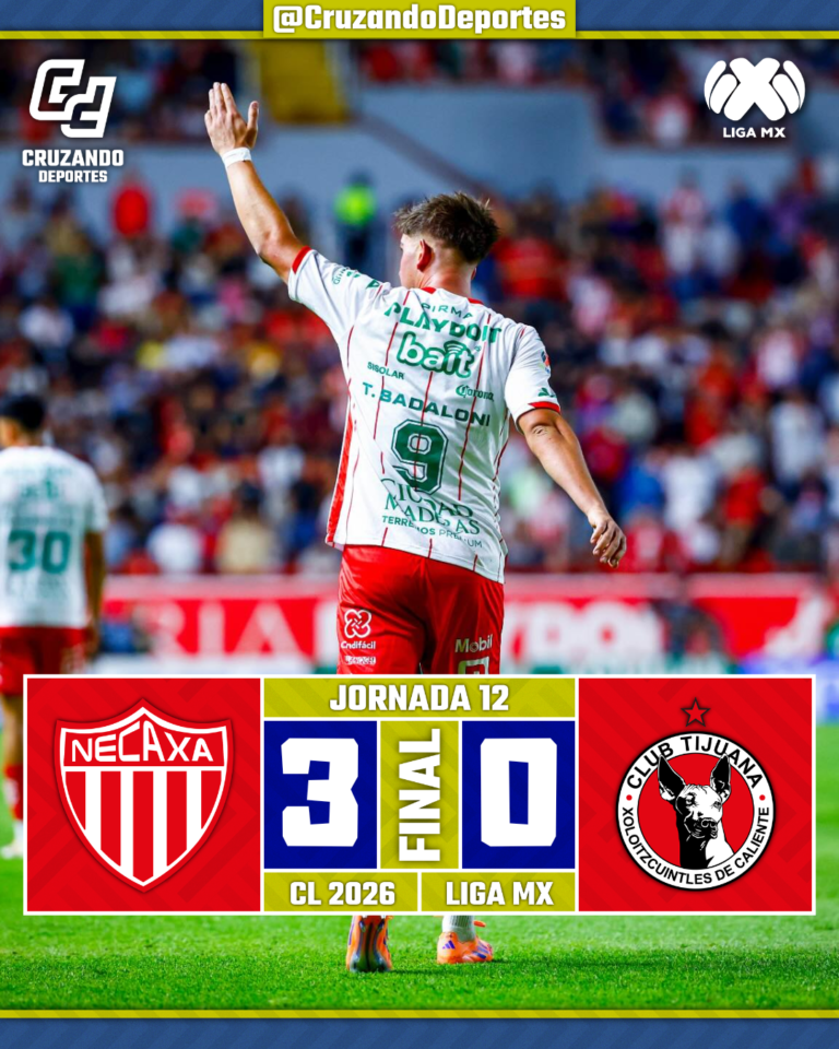 Necaxa golea a Xolos y rompe la mala racha con doblete de Javier Ruiz