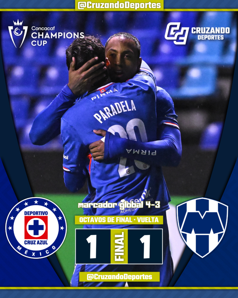 Cruz Azul elimina a Rayados y avanza a Cuartos con gol de Paradela