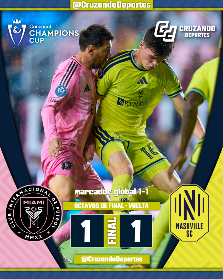 Messi hace historia, pero Nashville elimina a Inter Miami en Concachampions
