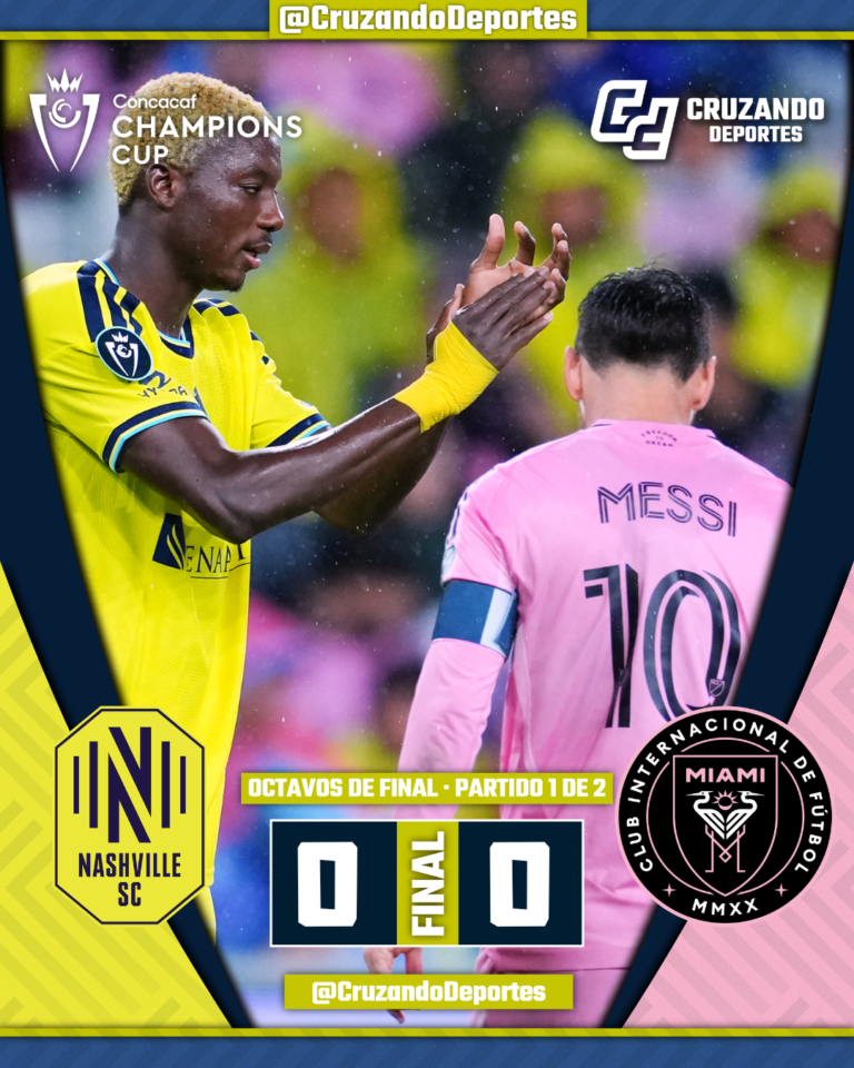 Messi y el Inter Miami no logran romper el cero ante Nashville en Concachampions