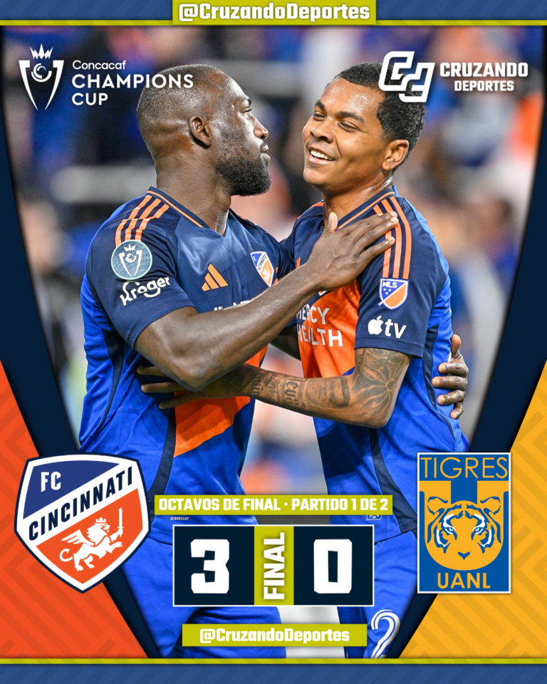 Cincinnati sorprende y golea a Tigres en la ida de los Octavos de Concachampions