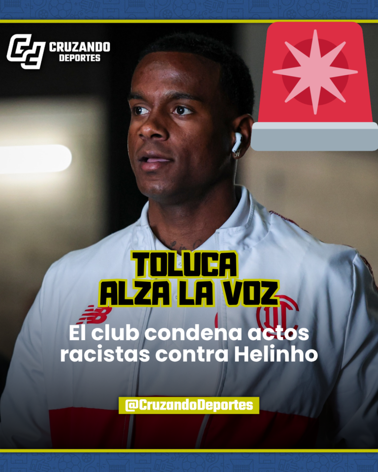 Toluca condena actos racistas contra Helinho y exige sanciones